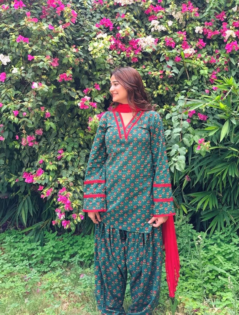 Women's  Printed 3-Piece Kurta Set with Dupatta