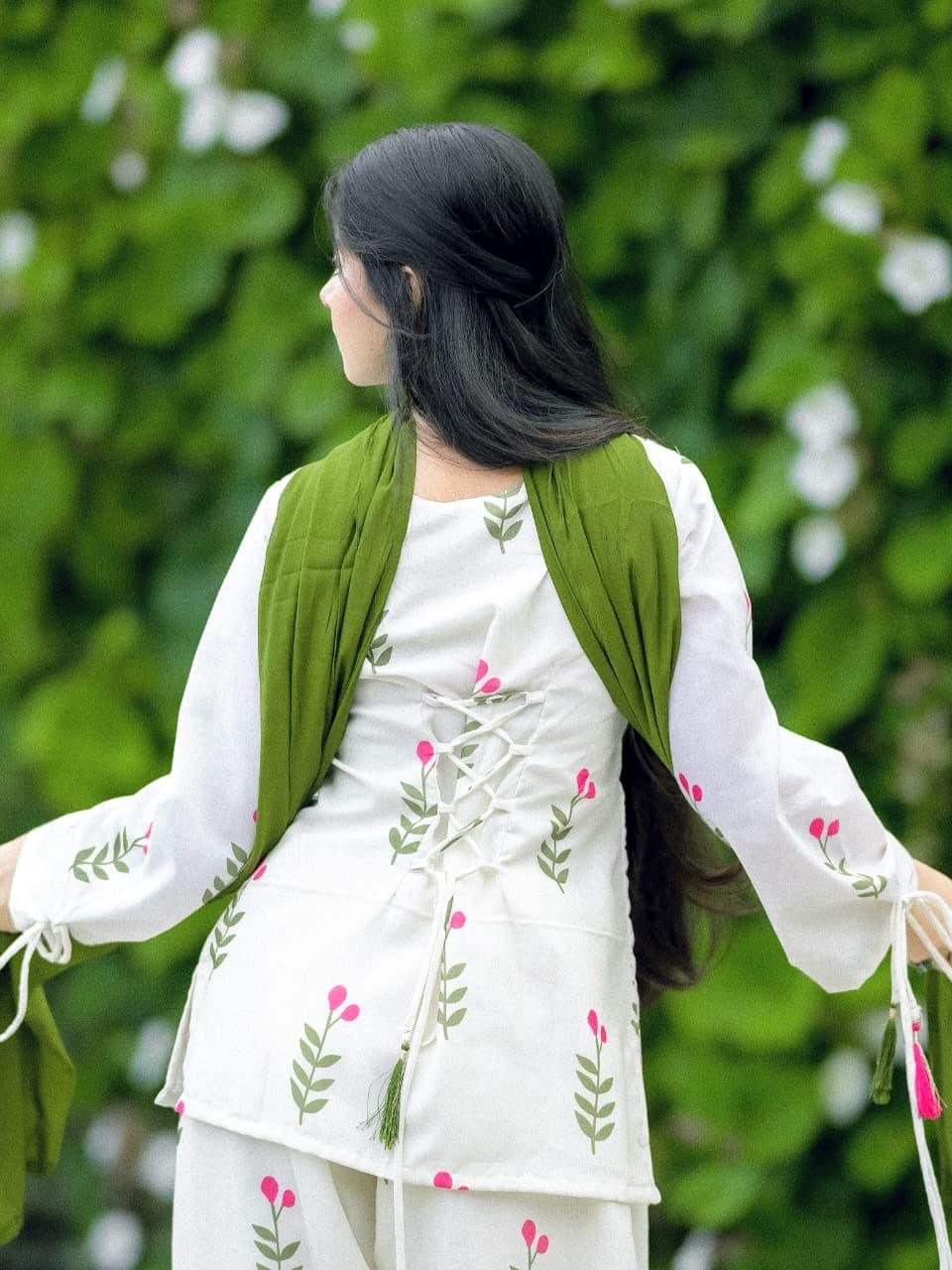 Women's  Printed 3-Piece Kurta Set with Dupatta